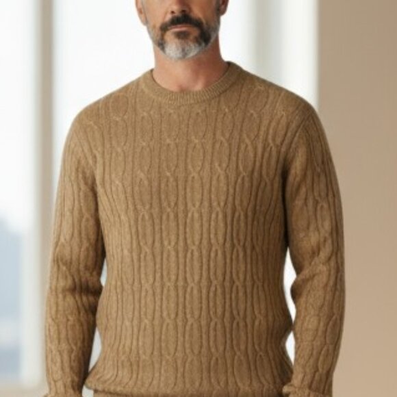 Bachrach Mens Cashmere Silk Sweater - Picture 1 of 8